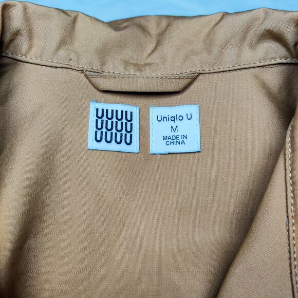 Uniqlo U Men's Khaki Cotton Canvas Utility Jacket Medium Military Inspired - Picture 7 of 11